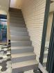 GERADE EICHENTREPPEN GEBEIZT TREPPEN STUFEN ASCHGRAU WANGO BUCHE WEIß